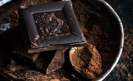 Square of dark chocolate cough suppressant