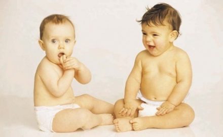 Two Babies in diapers. Do they have diaper rash?