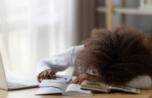 Girl falling asleep while studying. Does sleep deprivation cause ADHD like symptoms?