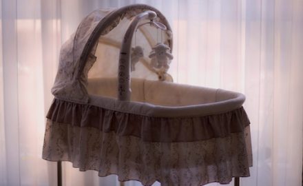 Picture of an empty bassinet - depression and pregnancy